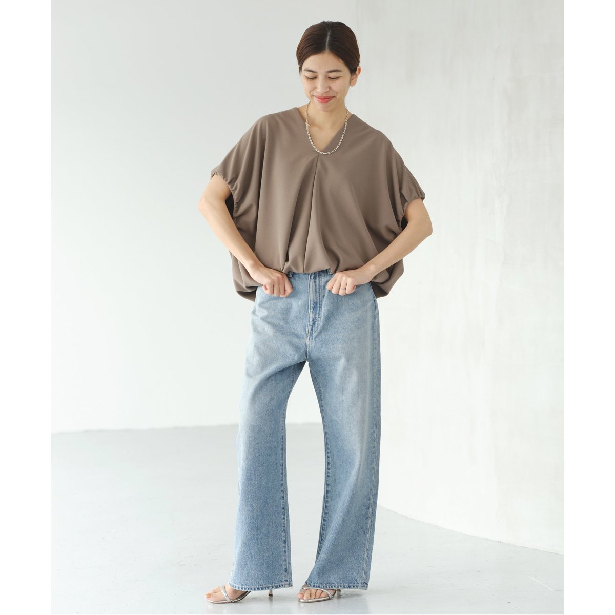 KURO/クロ】別注 WIDE STRAIGHT DENIM ワイドストレートデニム