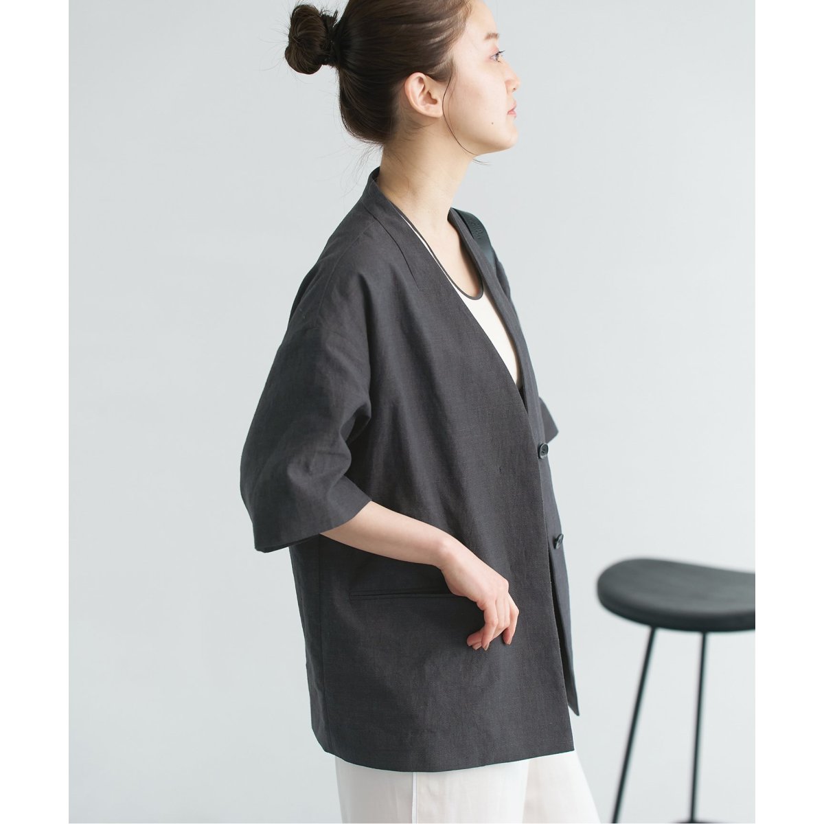 リネン混ハーフスリーブジャケット | イエナ(IENA) | マルイウェブチャネル