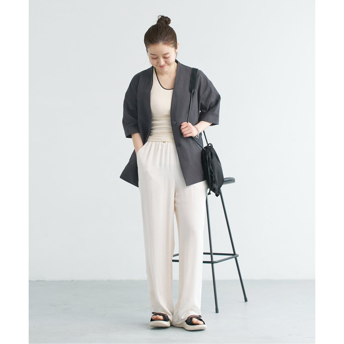 リネン混ハーフスリーブジャケット | イエナ(IENA) | マルイウェブチャネル