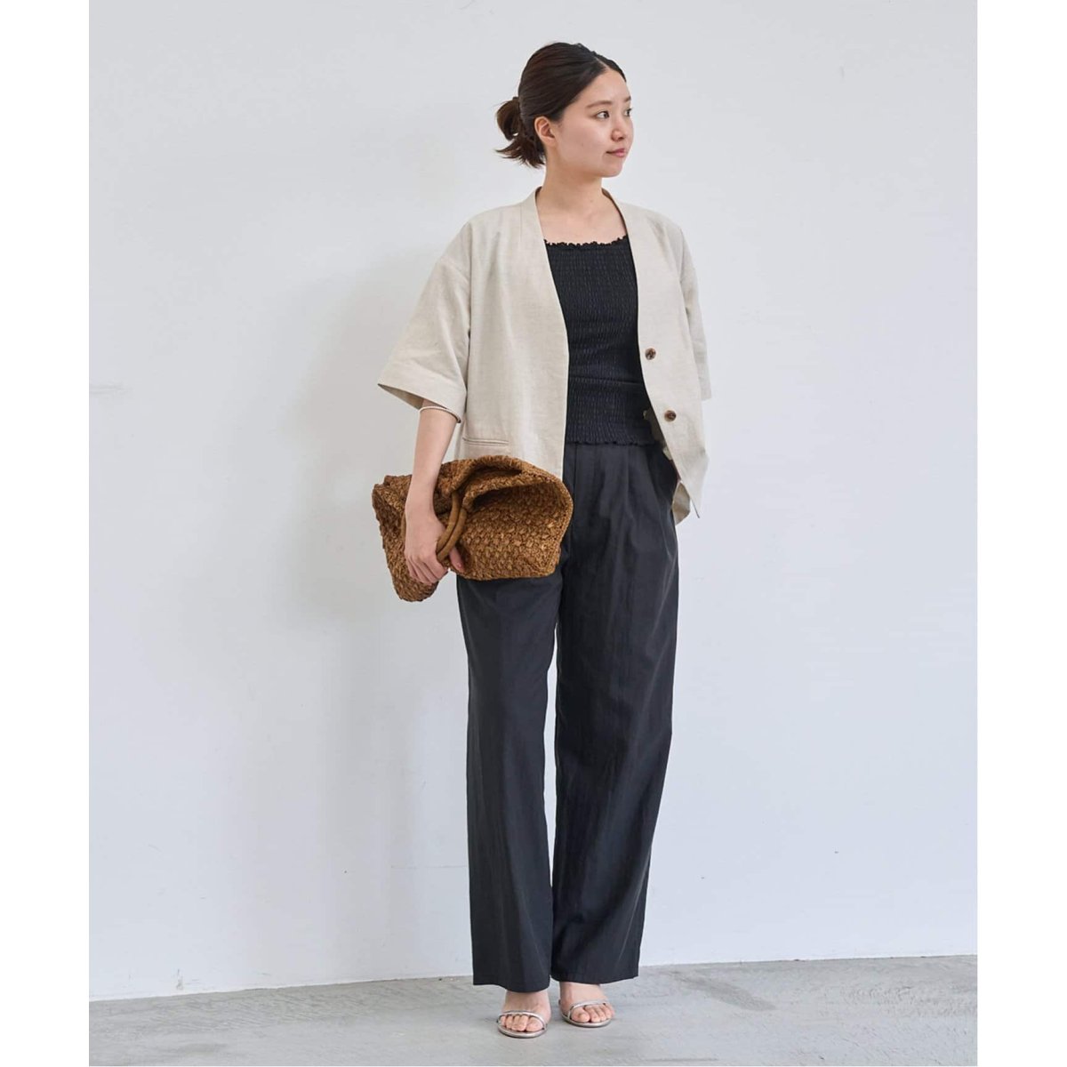 リネン混ハーフスリーブジャケット | イエナ(IENA) | マルイウェブチャネル