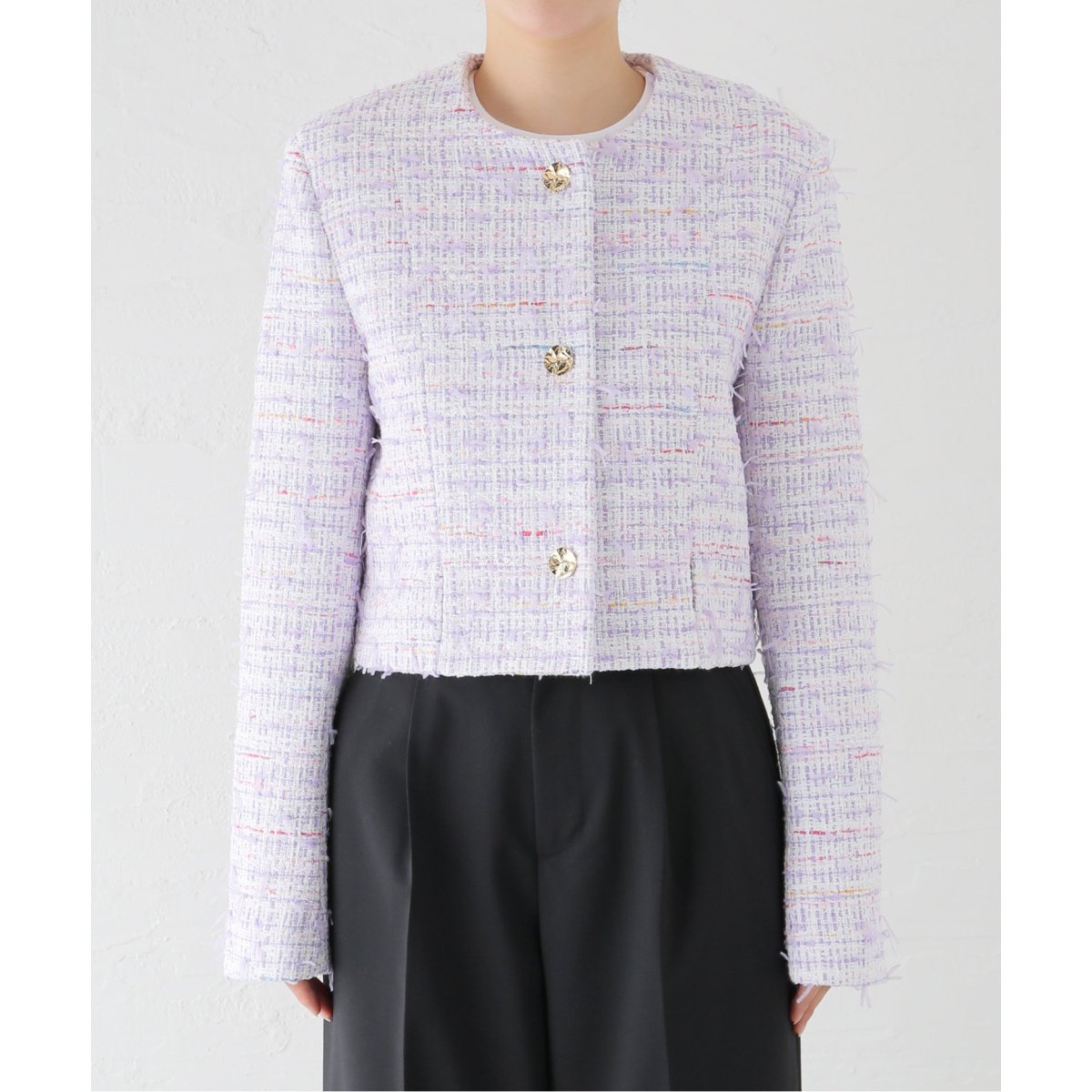 NINA RICCI/ニナ リッチ PASTEL TWEED SH JK 24PCVE0 02CO1