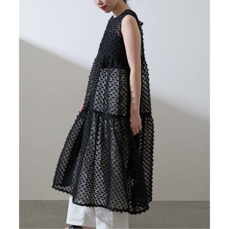 TORRAZZO DONNA/トラッゾドンナ 2way dot tiered OP ワンピース 62  