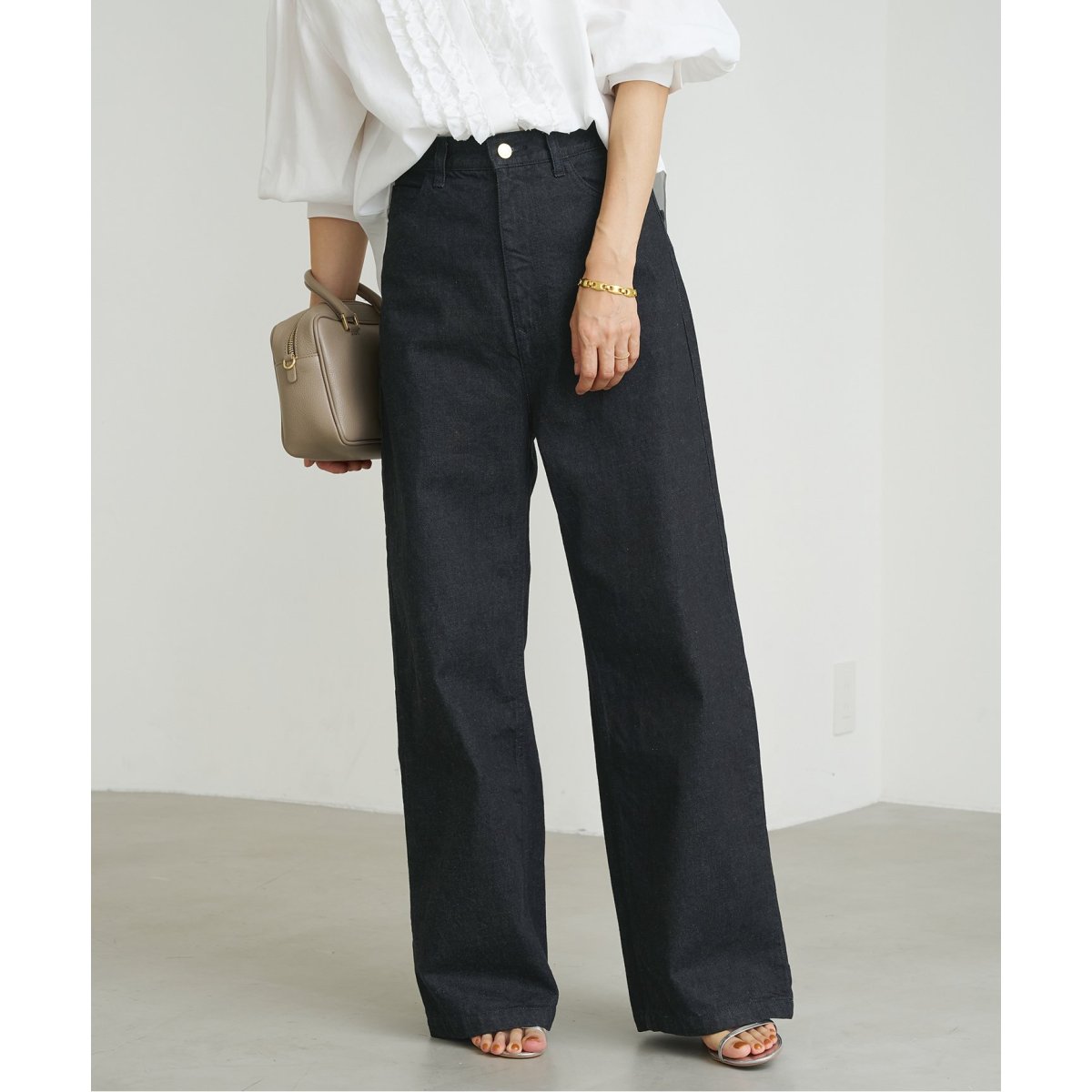 IENA ハイウエストデニム IENA LA BOUCLE ハイエストウエストデニムパンツ（デニムパンツ