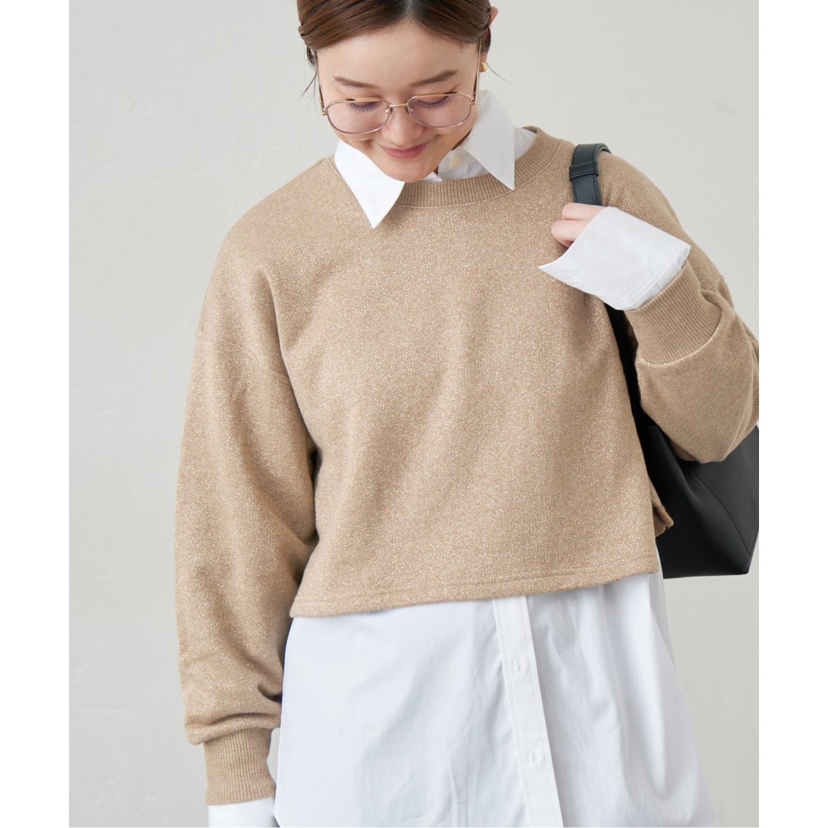 IENA ラメ プルオーバー IENA LA BOUCLE NICOLE ラメニットプルオーバー（ニット／セーター