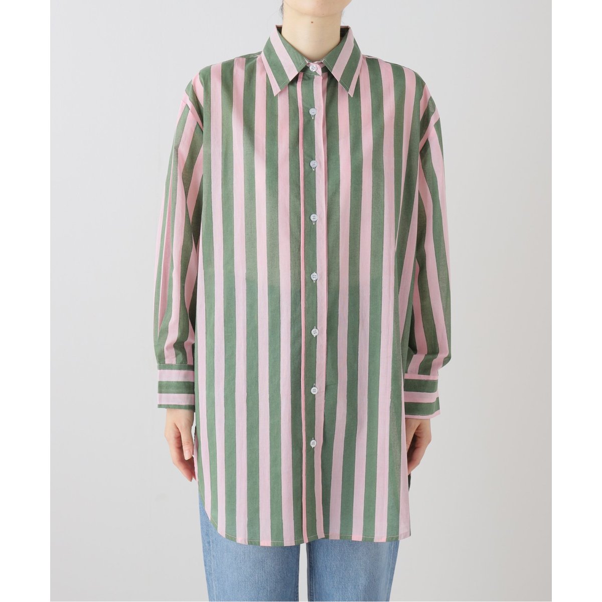SZ BLOCKPRINTS OVERSIZE Sサイズ 長袖シャツ SZ Blockprints / エスゼットブロックプリント | オーバーサイズ