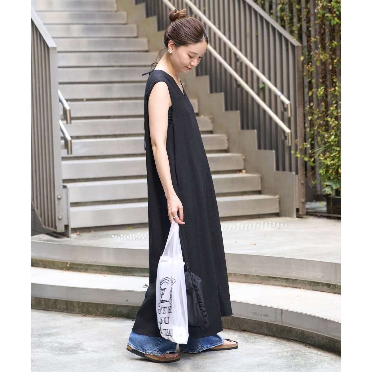 IENA イエナ　バックリボン　ワンピース　完売　【新品タグ付】 セール】バックリボンワンピース（ワンピース）｜VERMEIL par