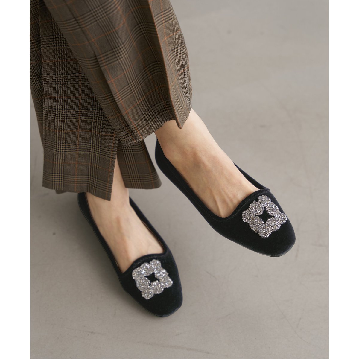 MALUS/マリュス VELVET BIJOU SHOES | イエナ(IENA) | マルイウェブ