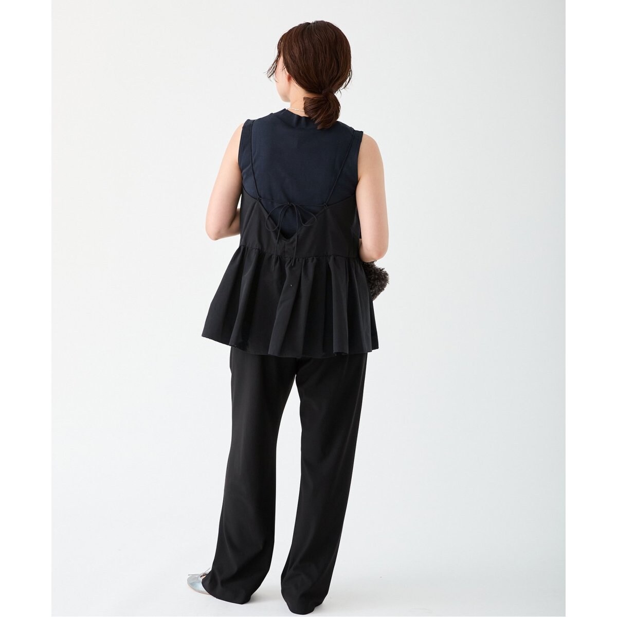 IENA グログランキャミブラウス　ブラック グログラン キャミブラウス | イエナ(IENA) | マルイウェブチャネル