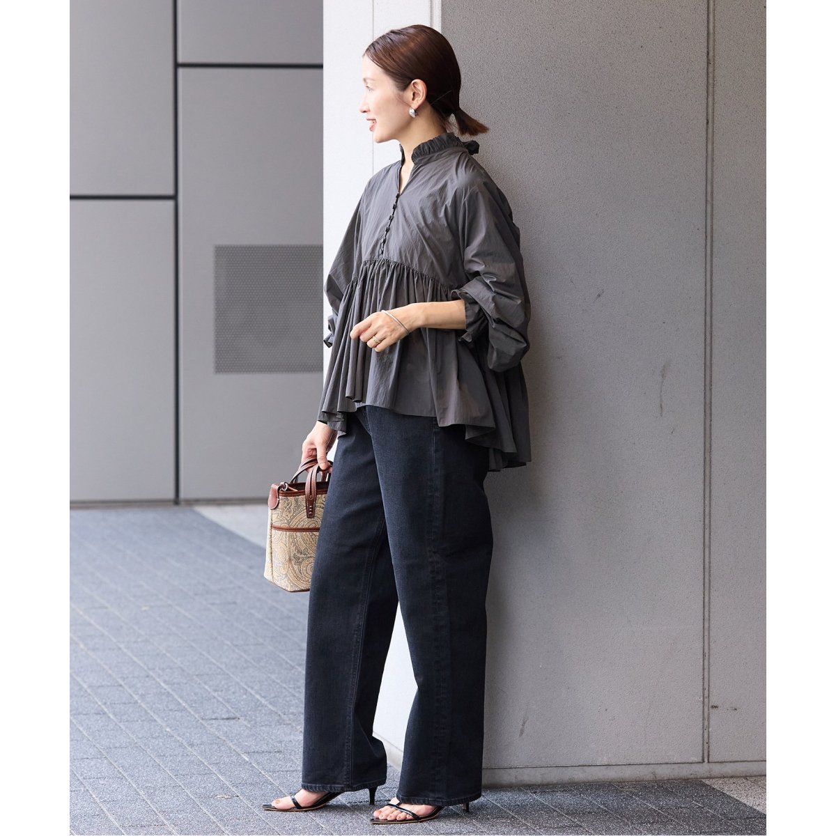 ライトタフタ ショートギャザーブラウス | イエナ(IENA) | マルイ