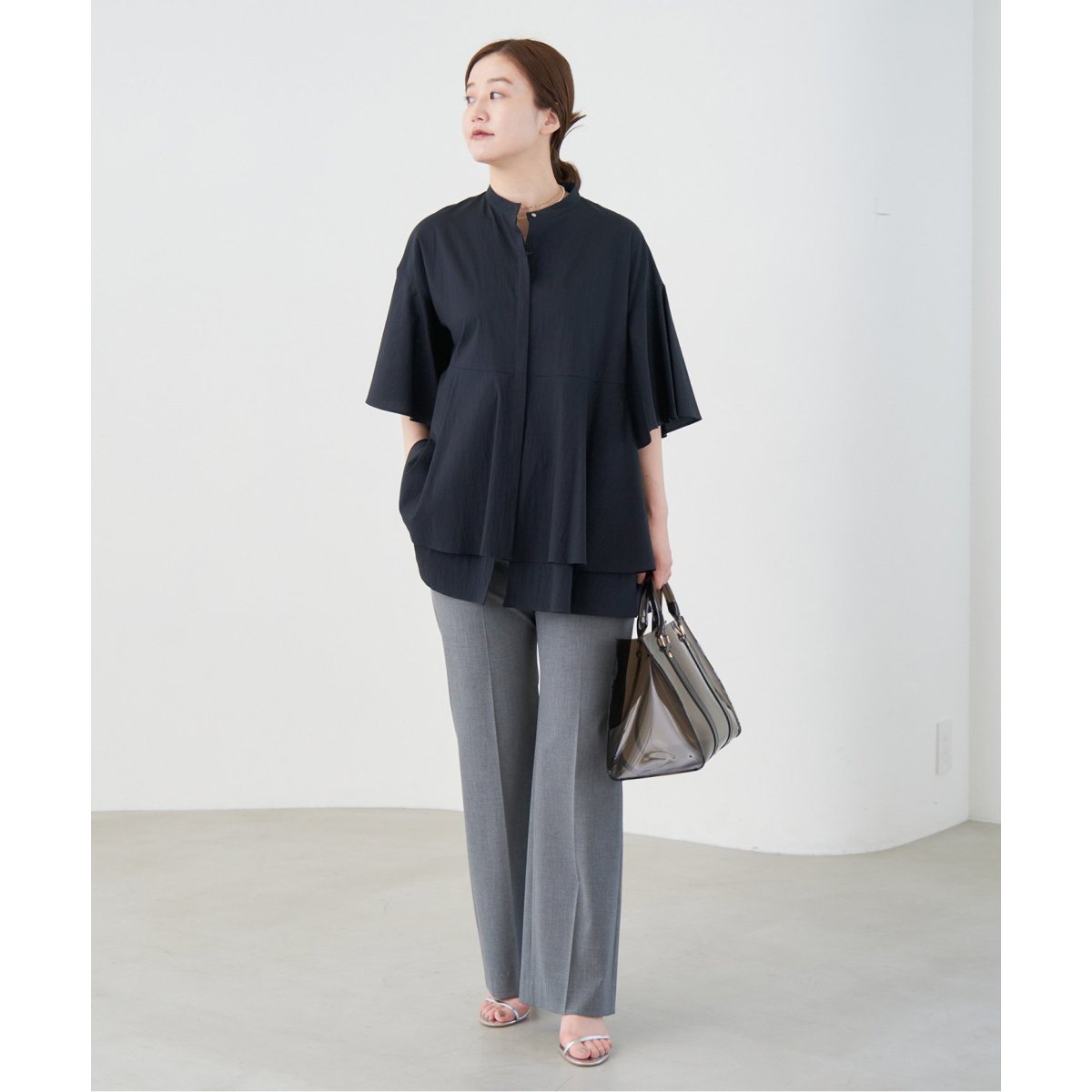 イエナ⭐︎IENAタイプライターティアードブラウス新品 WEB限定/追加2》タイプライター ティアードブラウス | イエナ