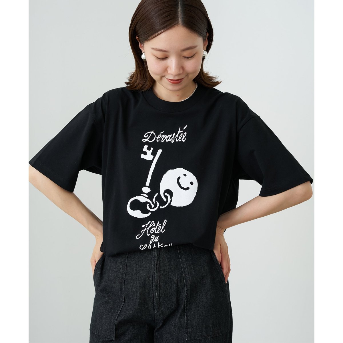 イエナ　DEVASTEE pour IENA Tシャツ　ブラック 追加》DEVASTEE pour IENA Tシャツ | イエナ(IENA) | マルイ