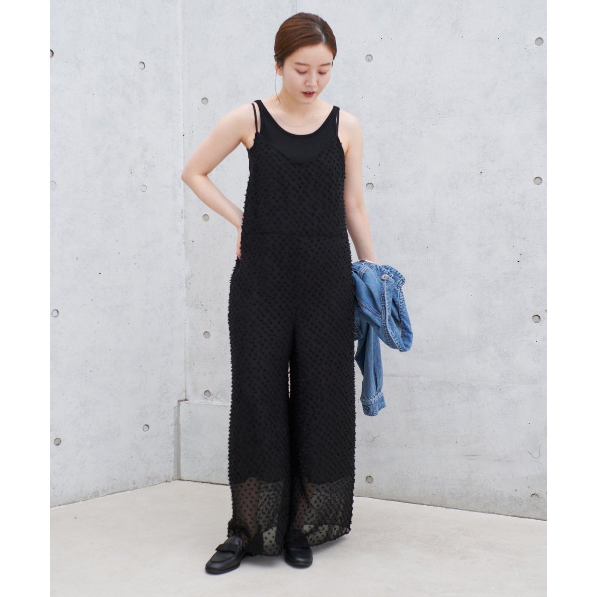 IENA シアージャガードオールインワン 38 ドット IENAのコーディネートスナップ（Suzy）｜IENA（イエナ