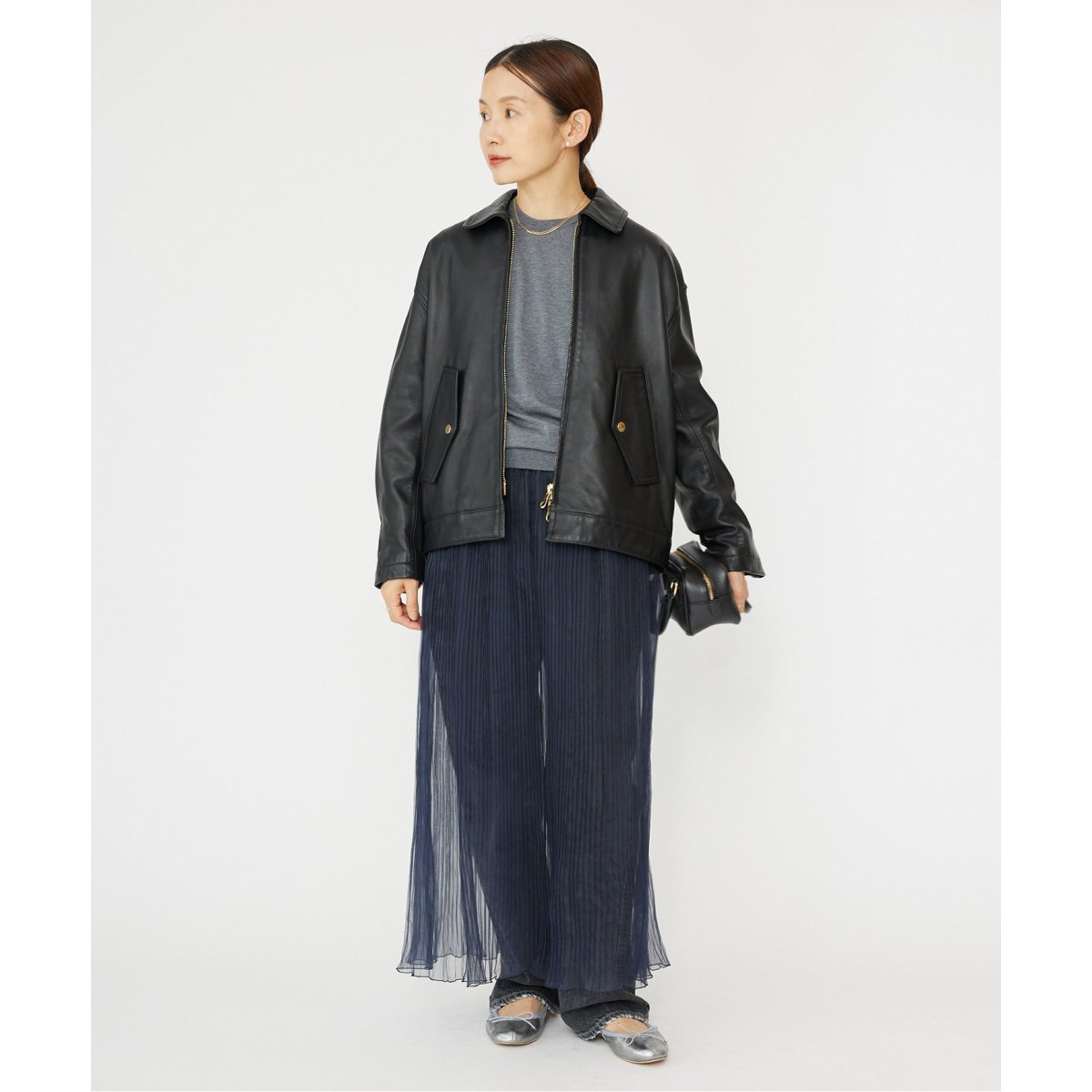 CINQUANTA/チンクアンタ 別注 LEATHER BZ レザーブルゾン | イエナ