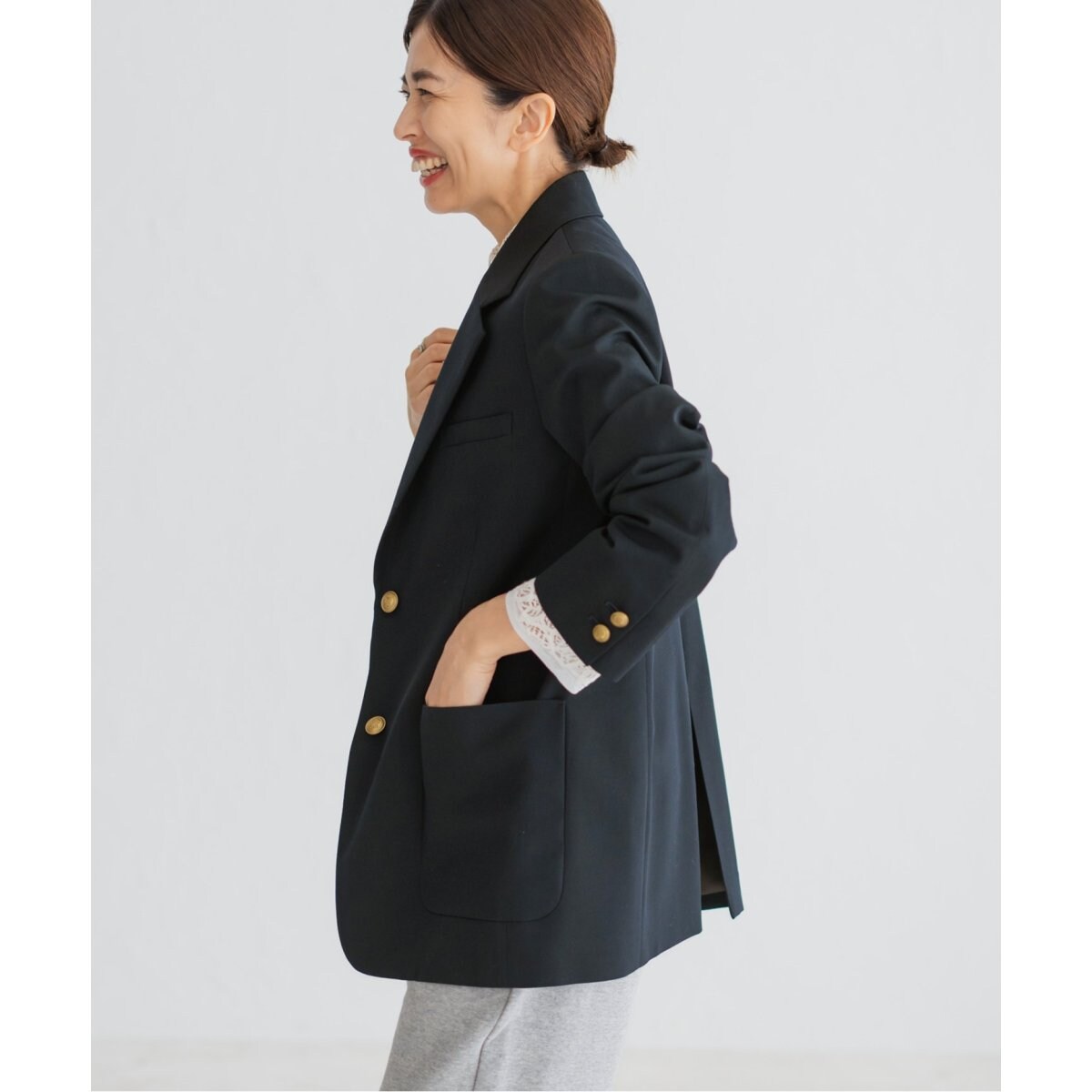 IENA LINEシングルブレザー 36 金ボタン ジャケット IENA イエナ 