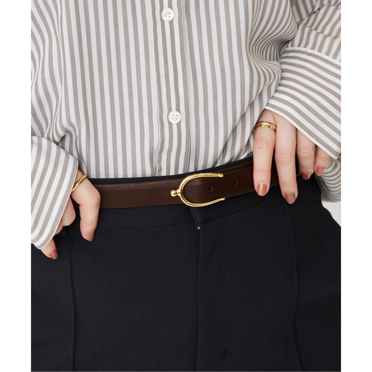 MANUELA/マヌエラ LEATHER BELT ベルト MN23S-11 | イエナ(IENA