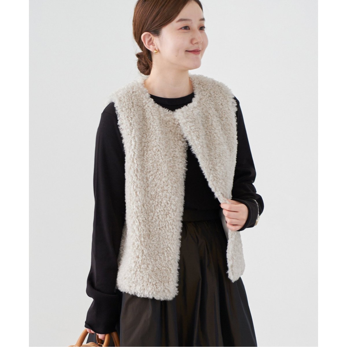 イエナ　カーリーファー　ベスト　新品未使用 IENA - IENAカーリーファージレ ベスト イエナ ファーベスト