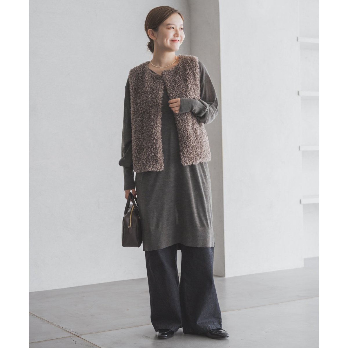 イエナ　完売　ECOPEL カーリーファーベスト　IENA IENA（イエナ）の「ECOPEL カーリーファーベスト（ベスト）」 - WEAR