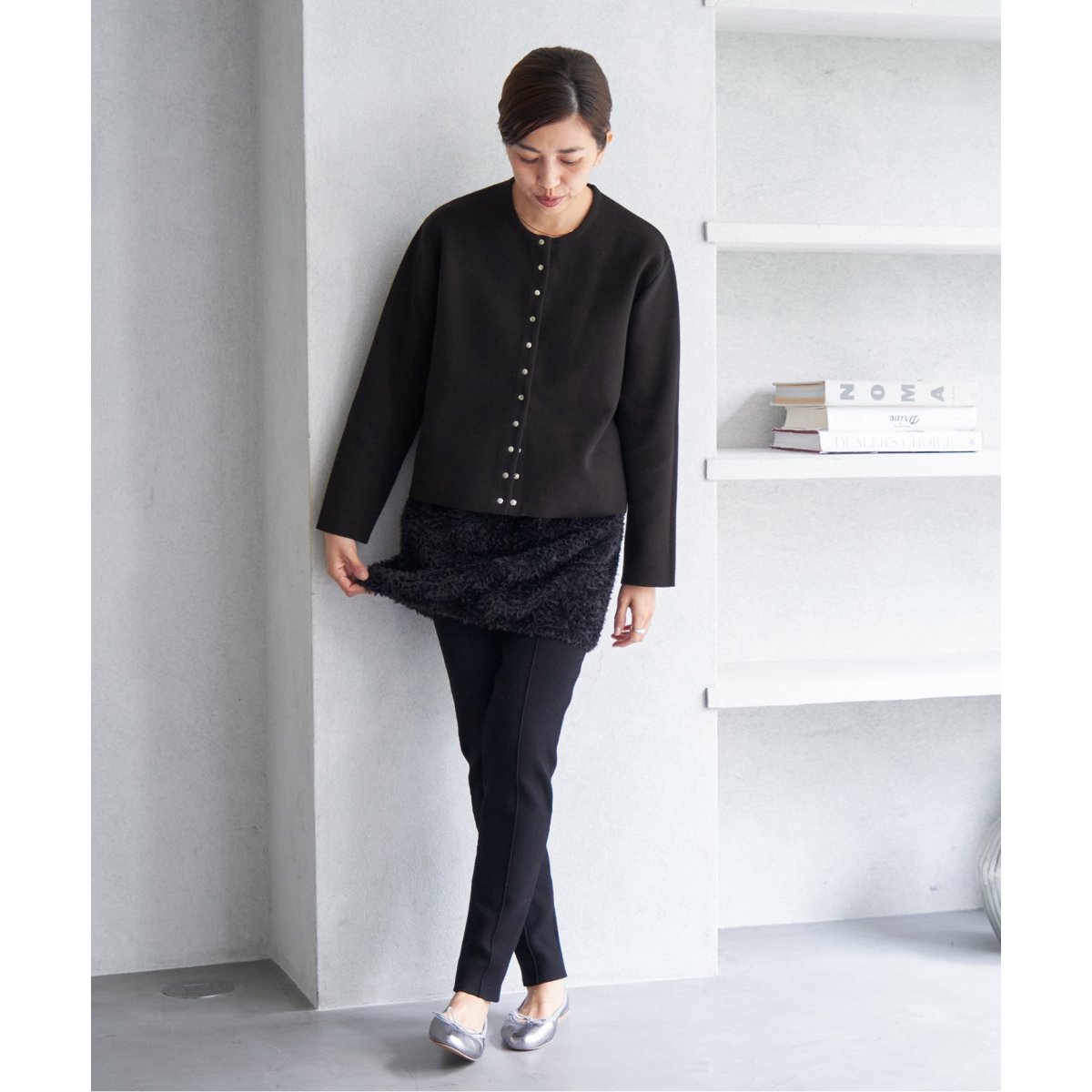 ダブルフェイススナップカーディガン | イエナ(IENA) | マルイウェブ