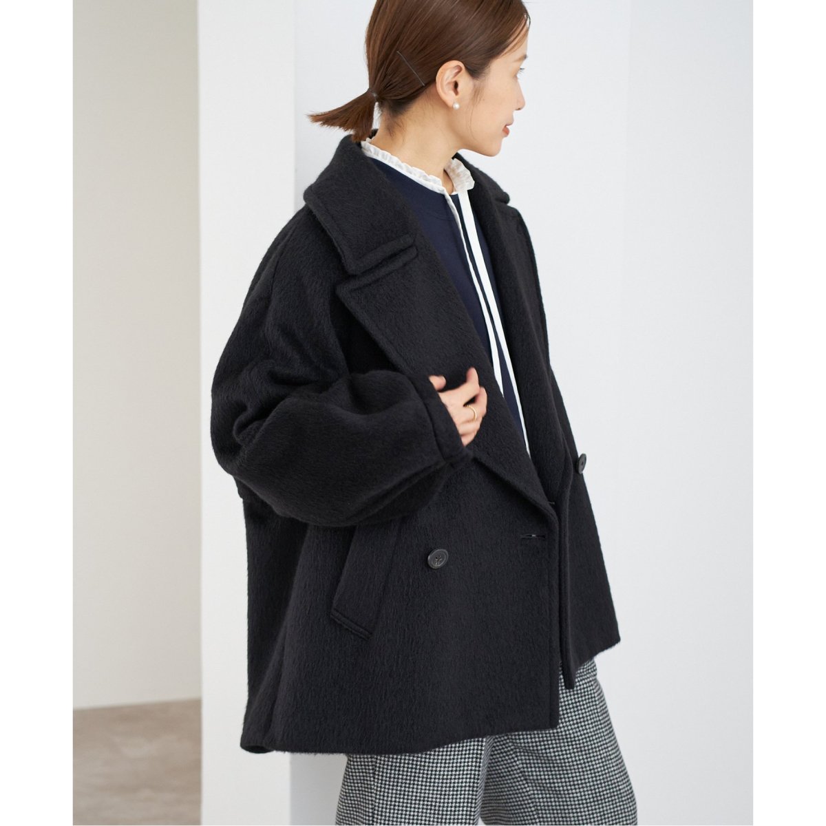 JOURNALSTANDARD relumeモヘヤミックスシャギーショートコート