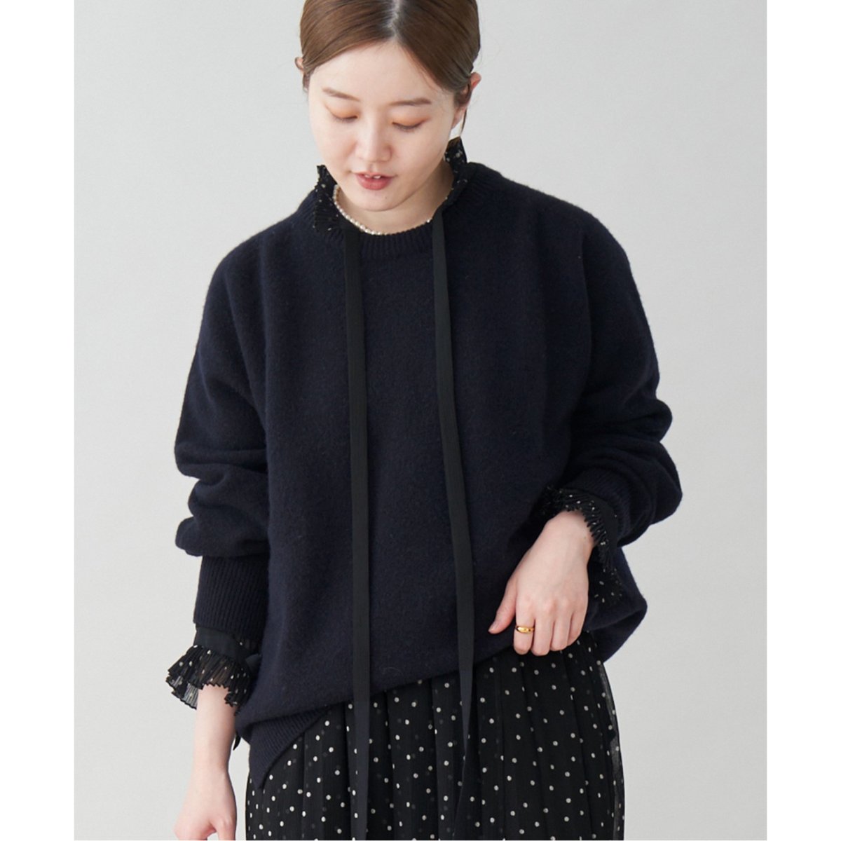新品タグ付♡IENA POOGINOOKWOOLクルーネックラグランプルオーバー POOGINOOK WOOL クルーネックラグランプルオーバー | イエナ