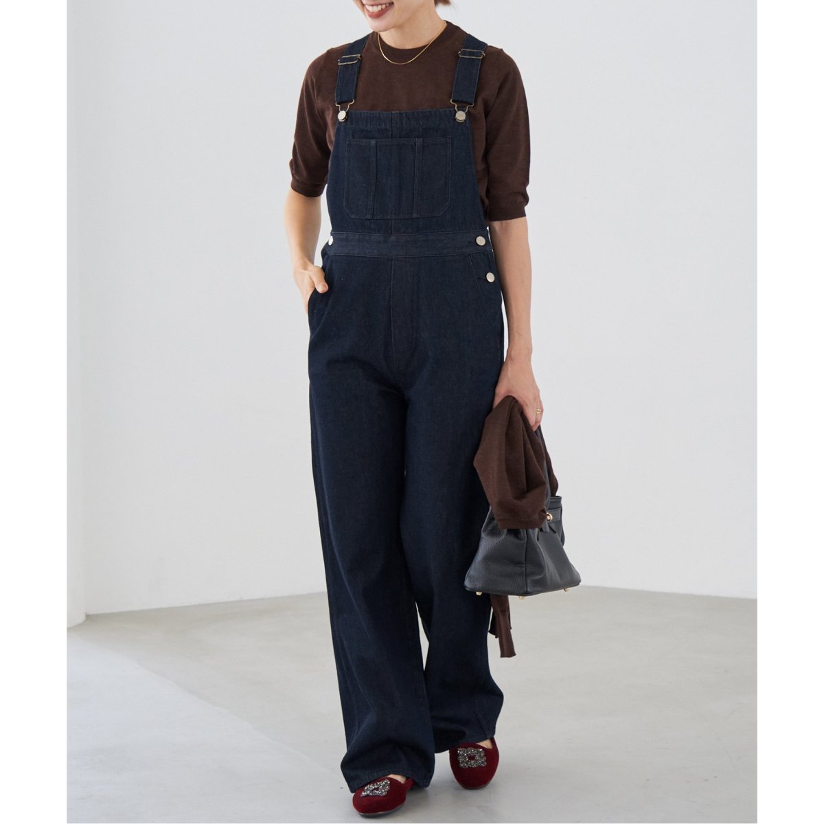■ 新品タグ付き 定価2.6万 ■ IENA イエナ　デニムオーバーオール　S デニムオーバーオール（サロペット／オーバーオール）｜IENA