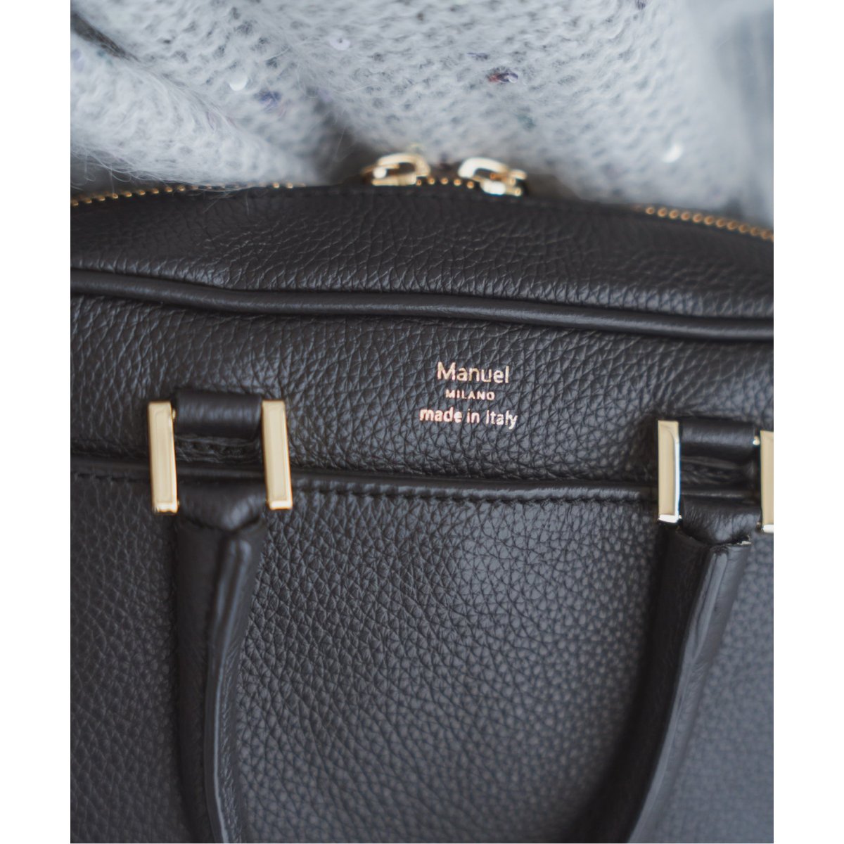 追加2》Manuel MILANO/マニュエルミラノ 別注 レザーバッグ MIDI