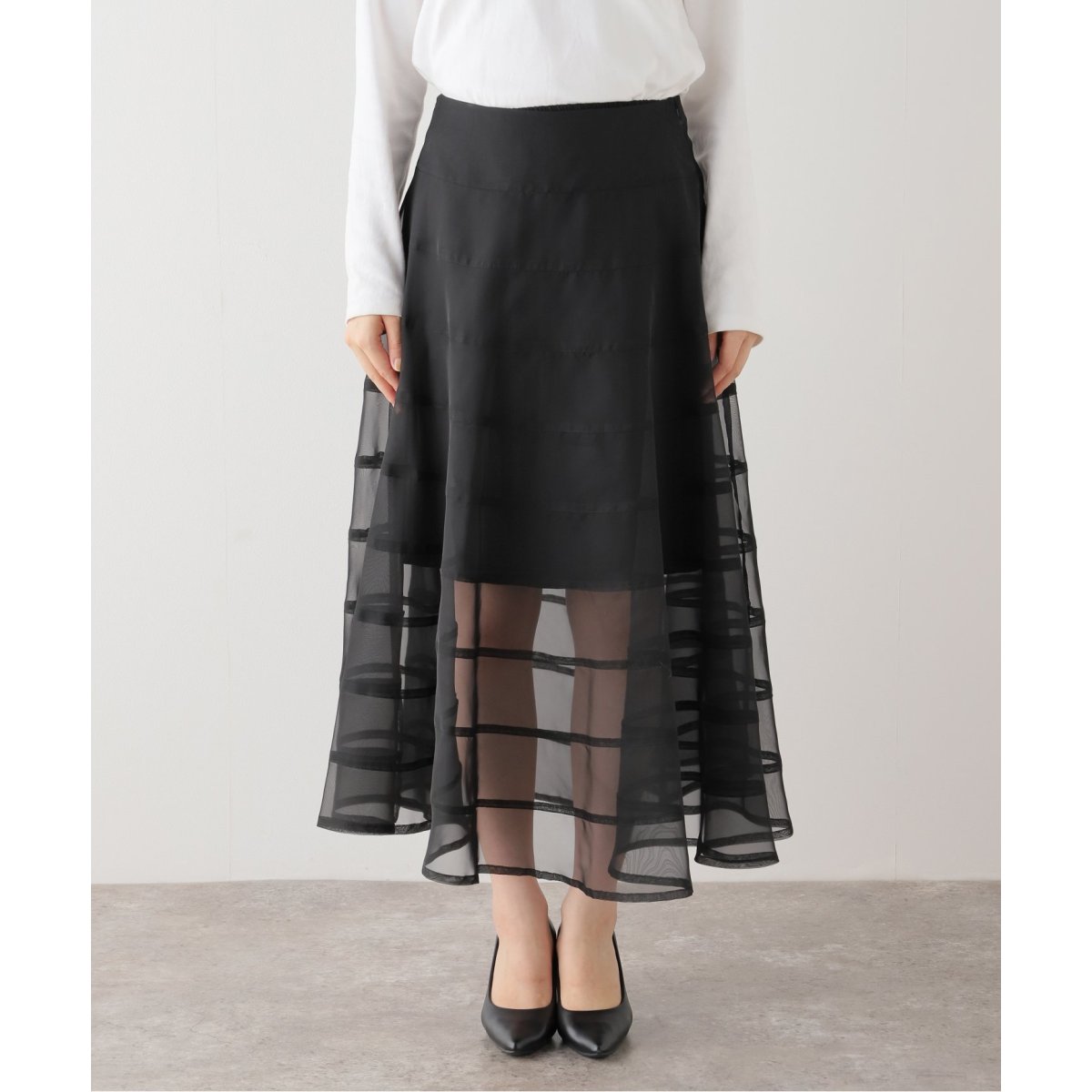 IENA Raspail/ラスパイユ　別注　シアーフレアスカート Raspail/ラスパイユ 別注 シアーフレアスカート | イエナ(IENA