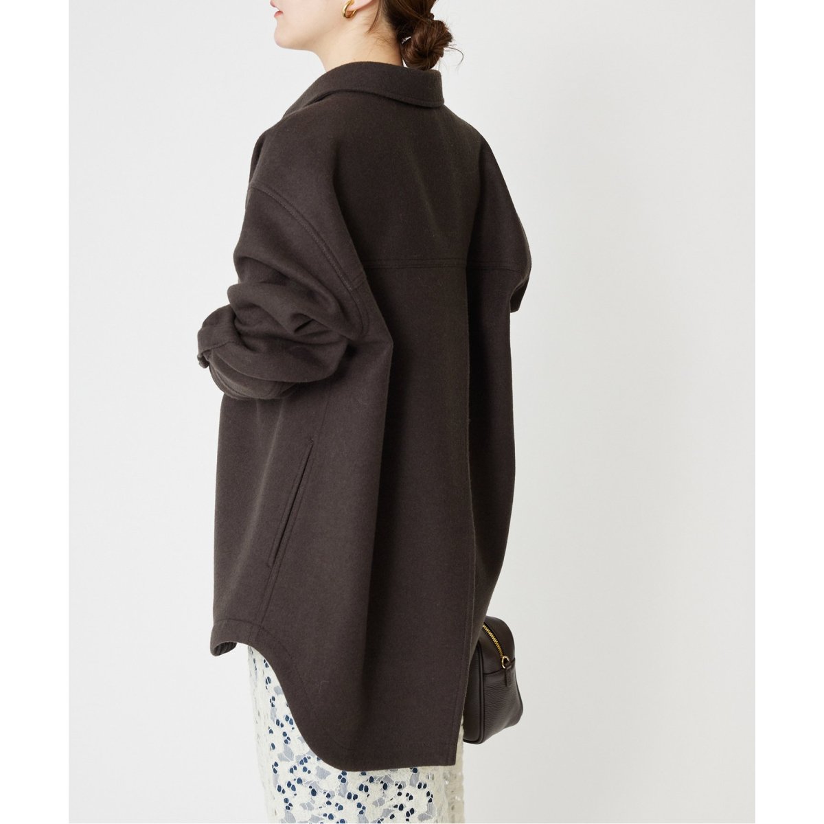 イエナ　ほぼ新品　完売品　ショートビーバーシャツブルゾン ショートビーバーシャツブルゾン（シャツ／ブラウス）｜IENA（イエナ