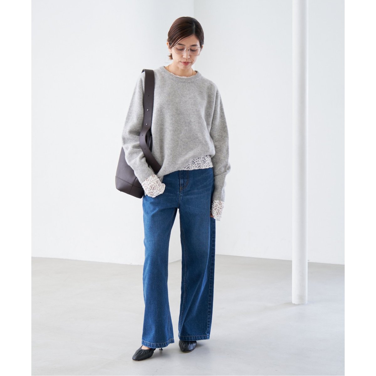 追加》ペイズリー ストレッチレースプルオーバー | イエナ(IENA