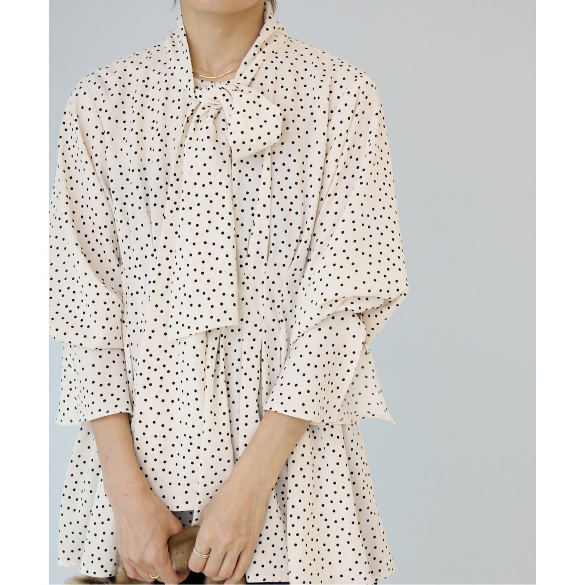 IENA TORRAZZO DONNA トラッゾドンナ ドットブラウス　イエナ TORRAZZO DONNA/トラッゾドンナ ドットブラウス | イエナ(IENA