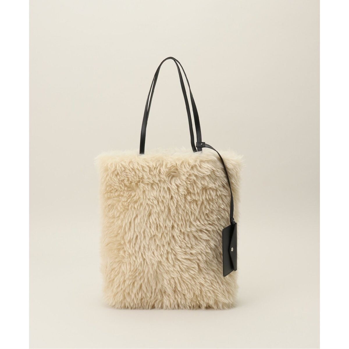 【関税込み】AMOMENTO ベージュ フェイクファー トートバッグ AMOMENTO/アモーメント FAKE FUR TOTE BAG トートバッグ