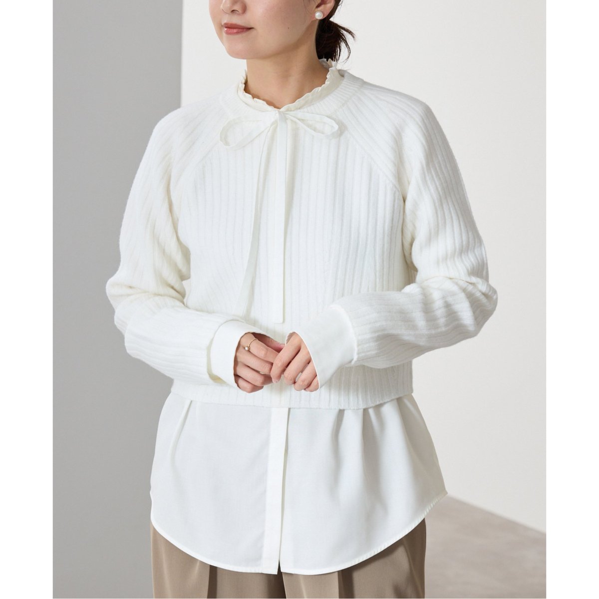 襟フリルボウタイブラウス | イエナ(IENA) | マルイウェブチャネル
