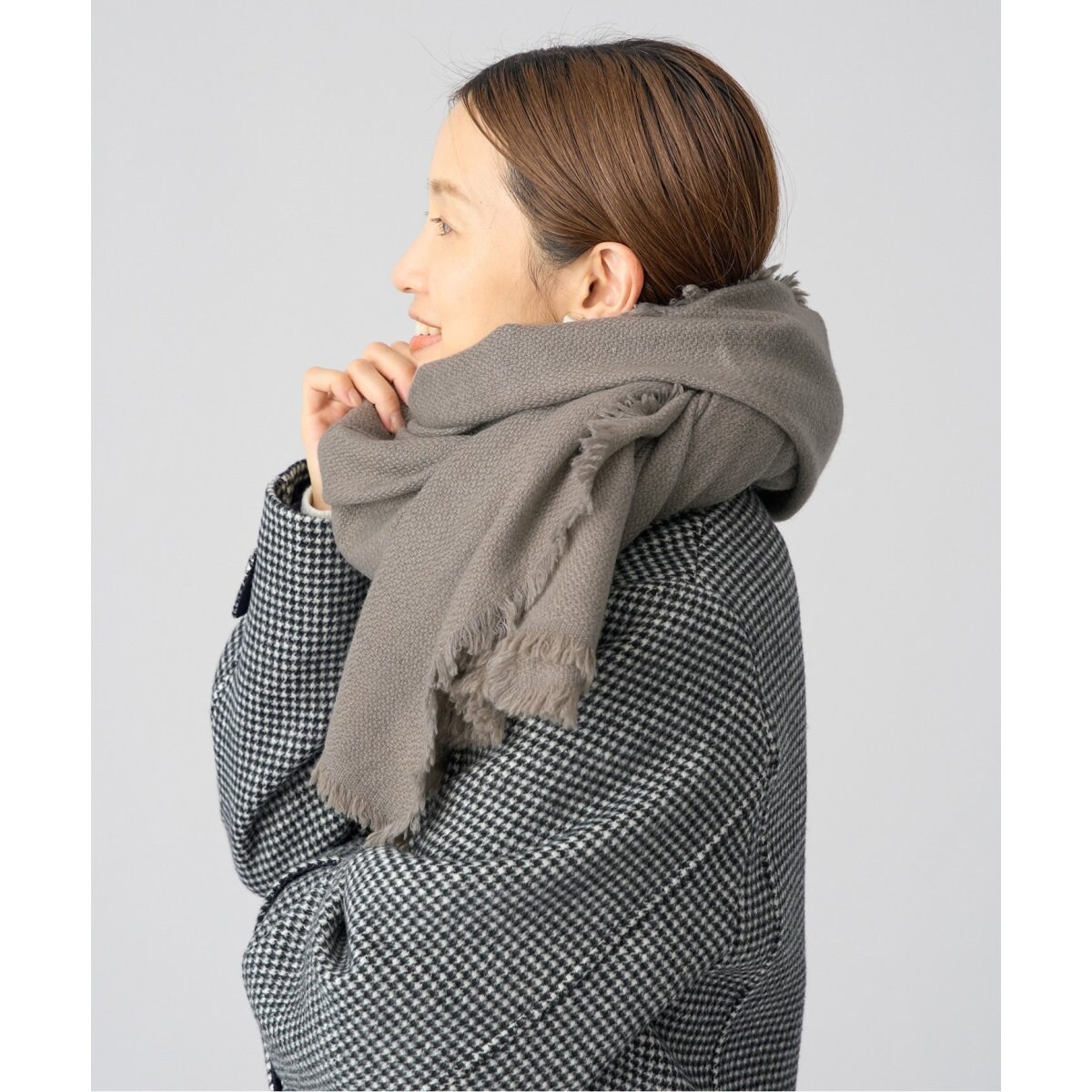 新品イエナ 【NIMNIMDUAI/ニムニムデュアイ】カシミヤウールストール NIMNIMDUAI/ニムニムデュアイ YAK COTTON ストール（ストール）｜IENA