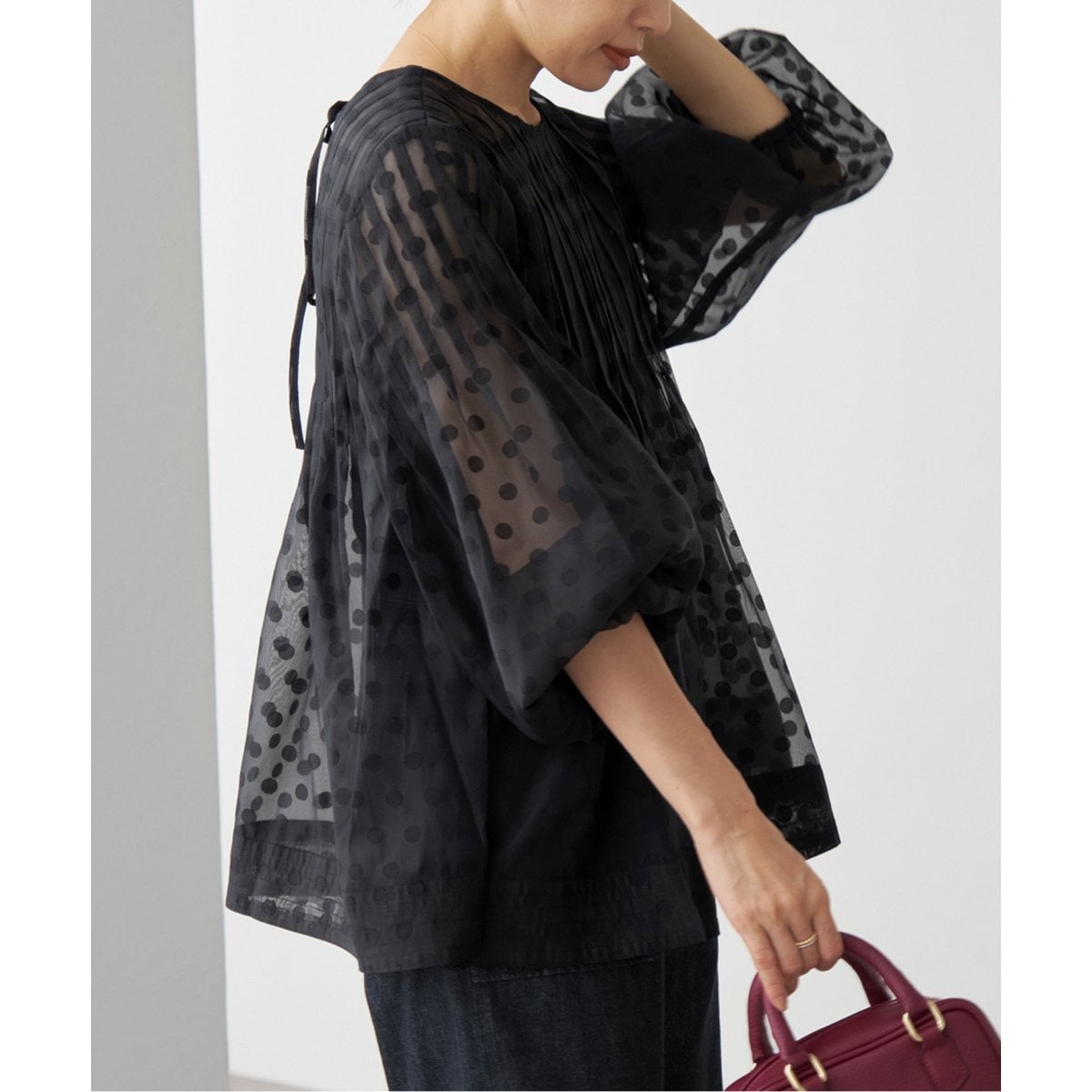 セール 30%OFF】TORRAZZO DONNA/トラッゾドンナ ドットブラウス