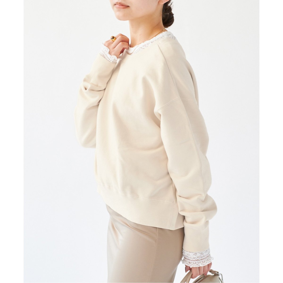 Spick&Span ボートネックルーズスウェット ボートネックルーズスウェット | スピック＆スパン(Spick and