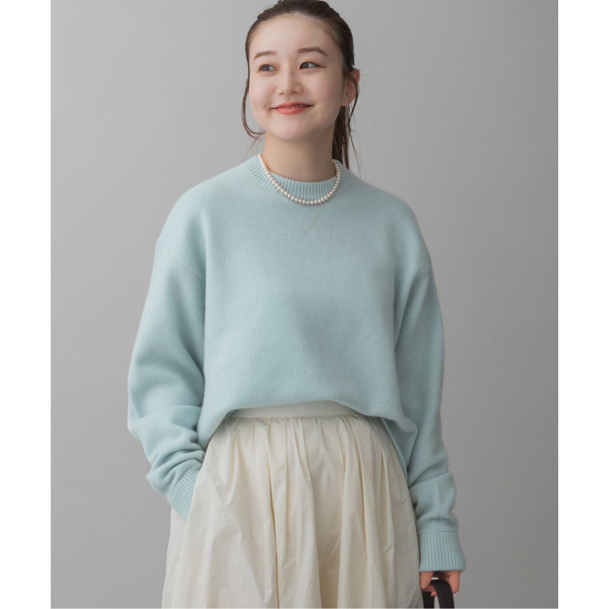 IENA Lora&Festa カシミヤニット グレー Lora&Festa カシミヤニット | イエナ(IENA) | マルイウェブチャネル