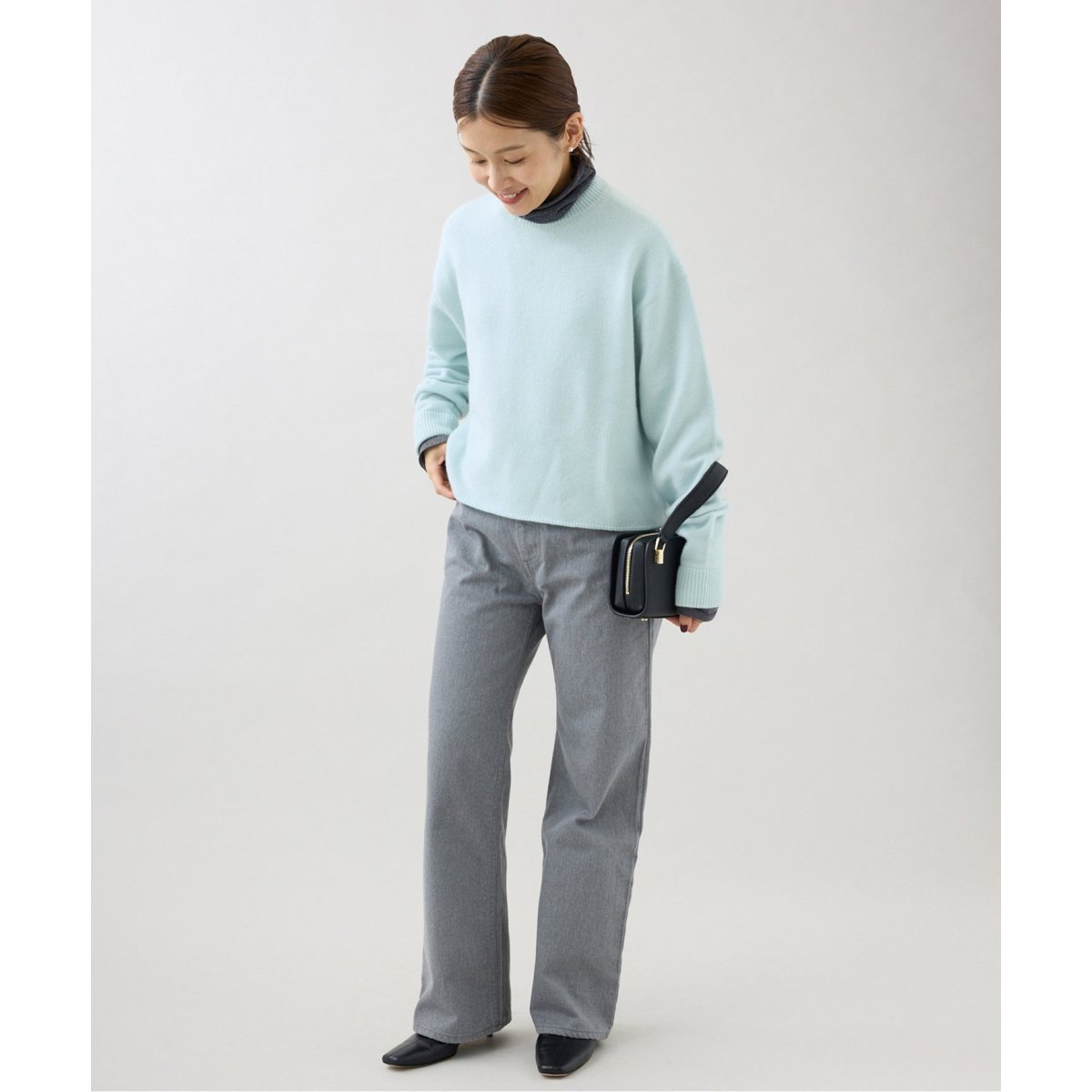 IENA Lora&Festa カシミヤニット グレー Lora&Festa カシミヤニット | イエナ(IENA) | マルイウェブチャネル