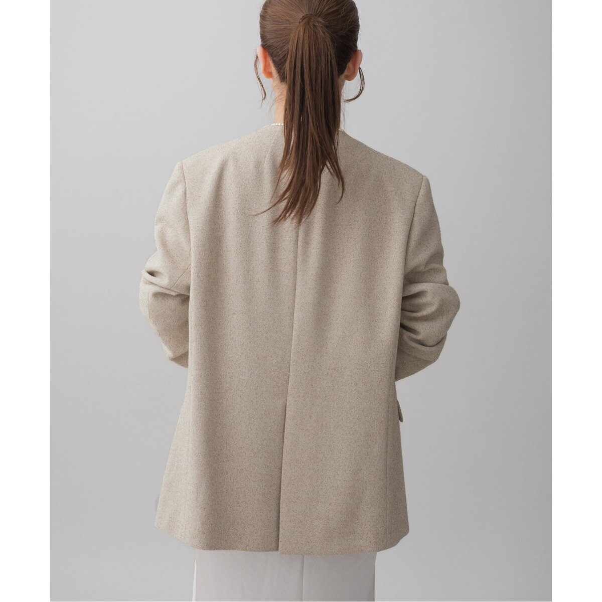 ＆NAVY ノーカラーツイードジャケット | イエナ(IENA) | マルイウェブ