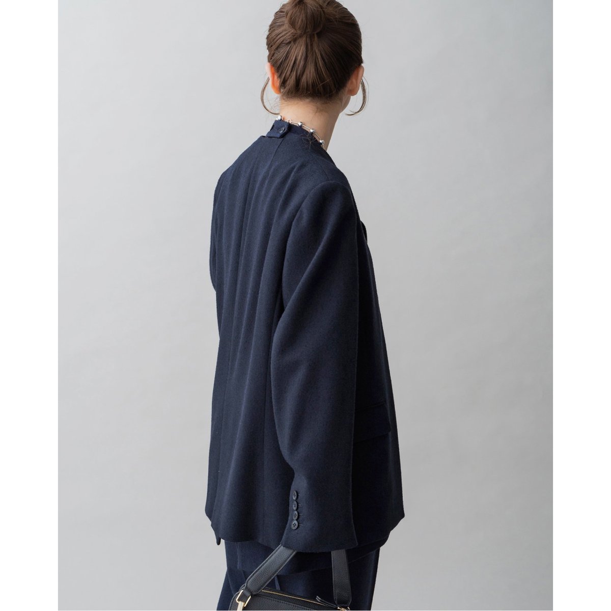 ＆NAVY ノーカラーツイードジャケット | イエナ(IENA) | マルイウェブ