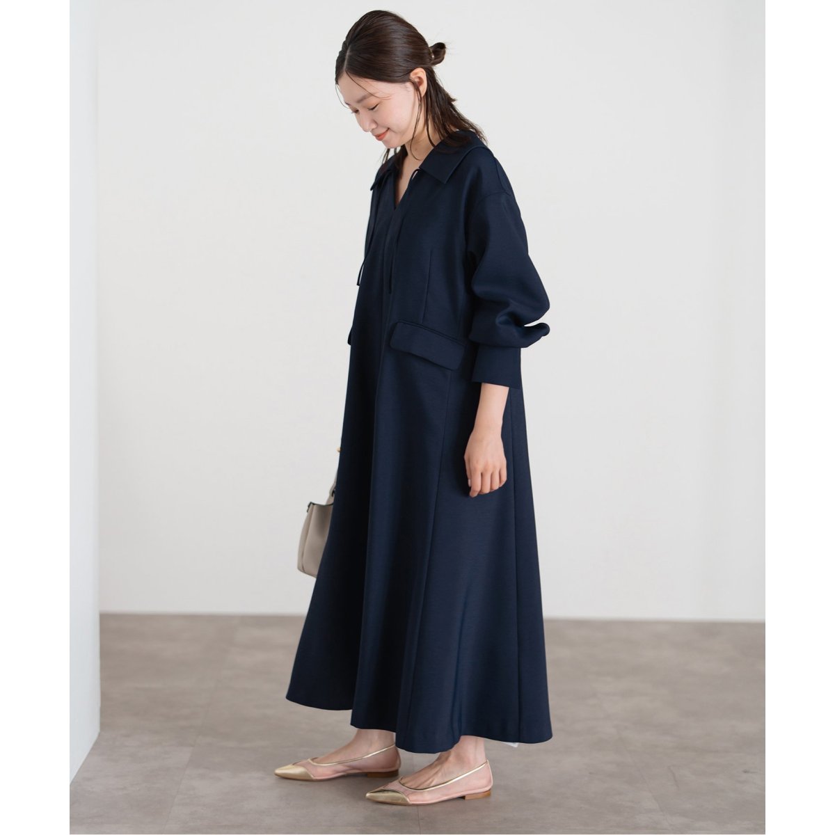 ＆NAVY スキッパーフレアワンピース | イエナ(IENA) | マルイウェブ