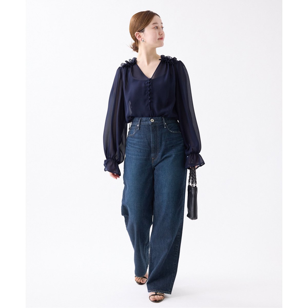 美品☆【IENA】別注 upper hights THE GARNET upperhights ジーンズ デニム デニムパンツ 「upper hights」THE
