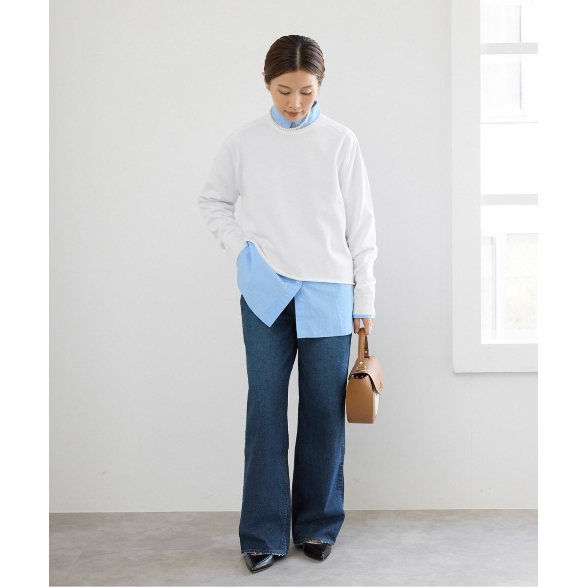 アッパーハイツ 別注 THE GARNET ワイドストレートデニム upperhights ジーンズ デニム デニムパンツ upper hights/THE