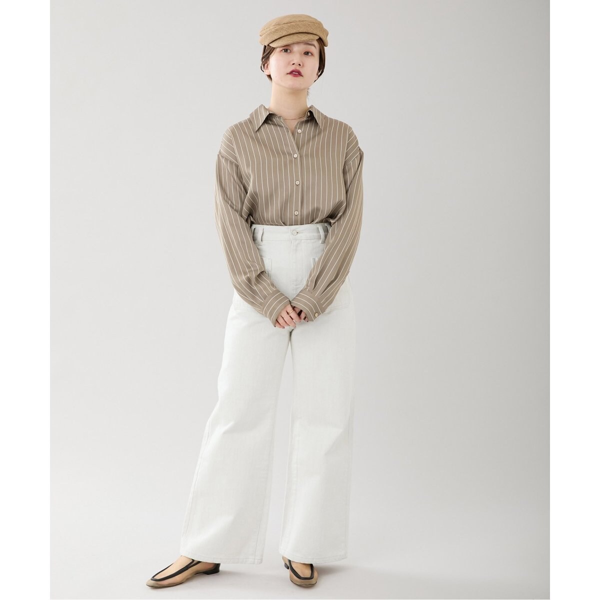 ☆イエナ☆サテンストライプシャツ　ナチュラル　新品！ IENA｜サテン ストライプ シャツ | Rakuten Fashion(楽天