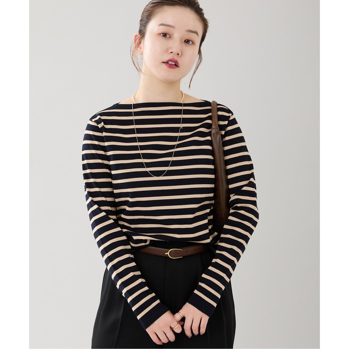 SEATTLE度詰めボーダーボートネックニット | イエナ(IENA) | マルイ