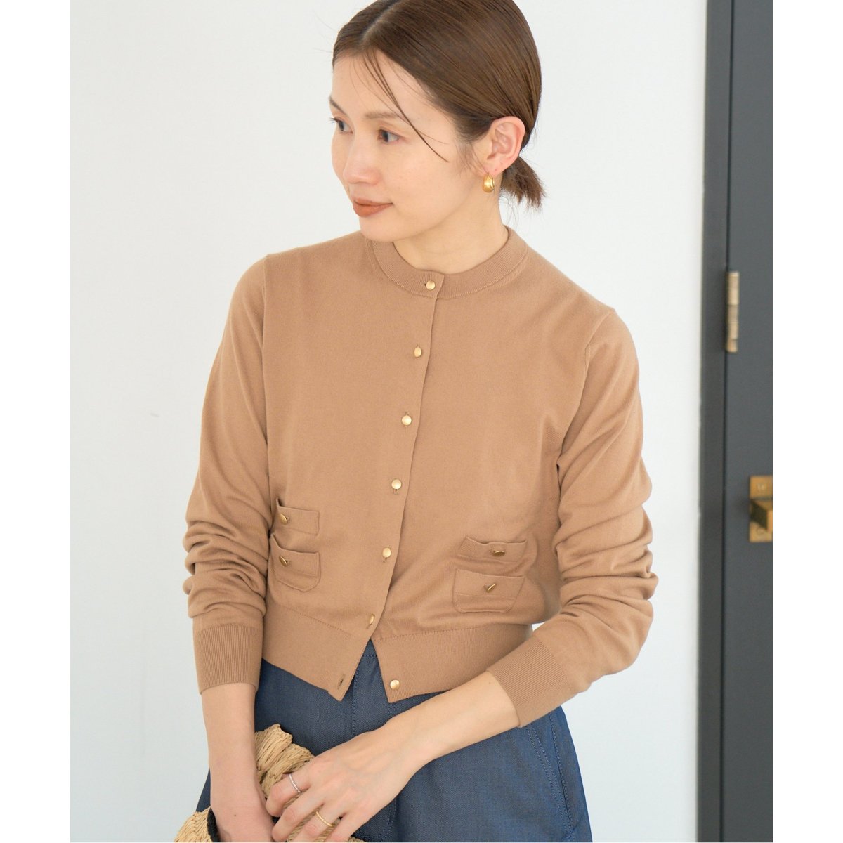 IENA - ☆★☆定番♪イエナIENAフランス産ニットカーディガン☆★ wool ダブルフェイスニットカーディガン（カーディガン
