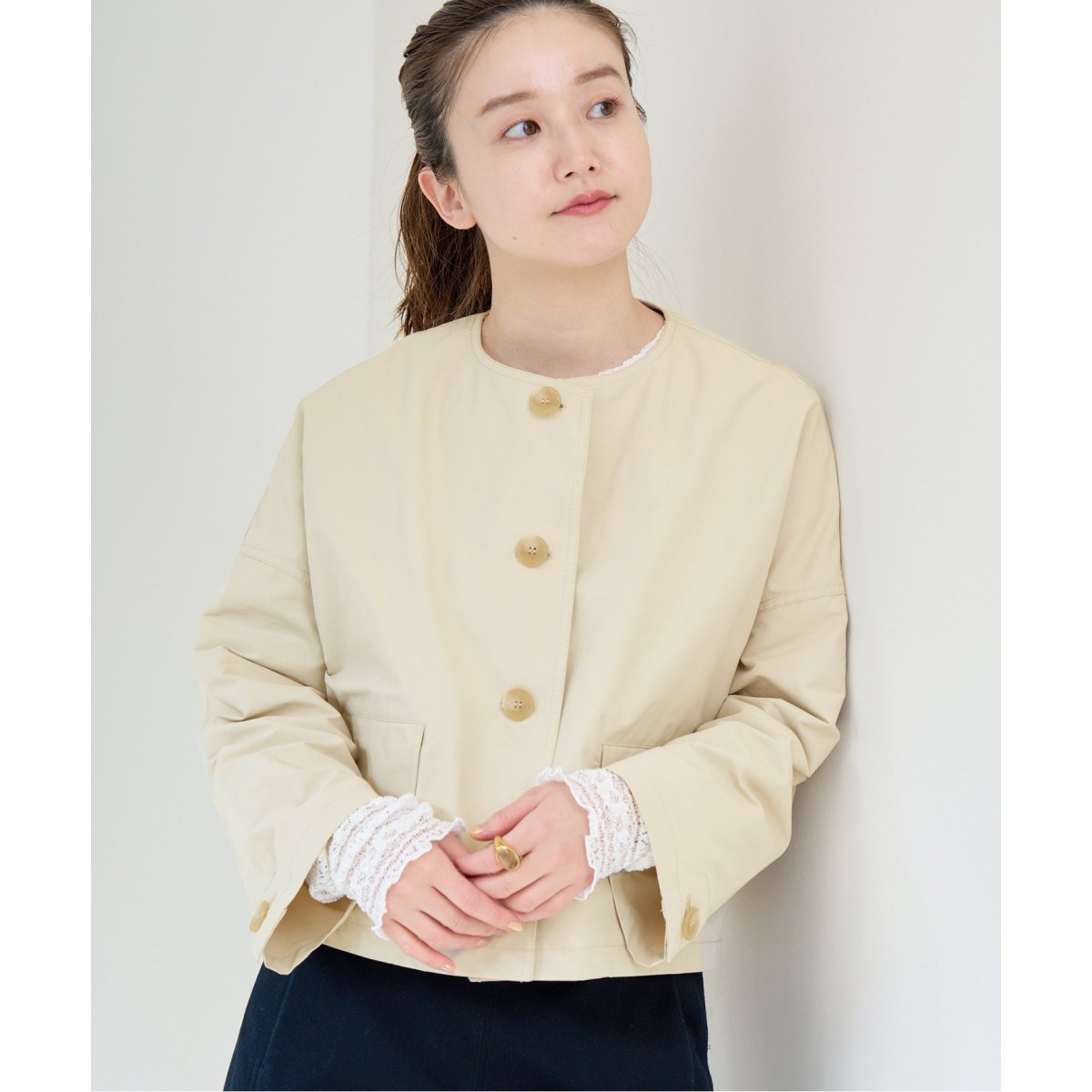 iena ウェザーノーカラージャケット ウェザーノーカラージャケット | イエナ(IENA) | マルイウェブチャネル