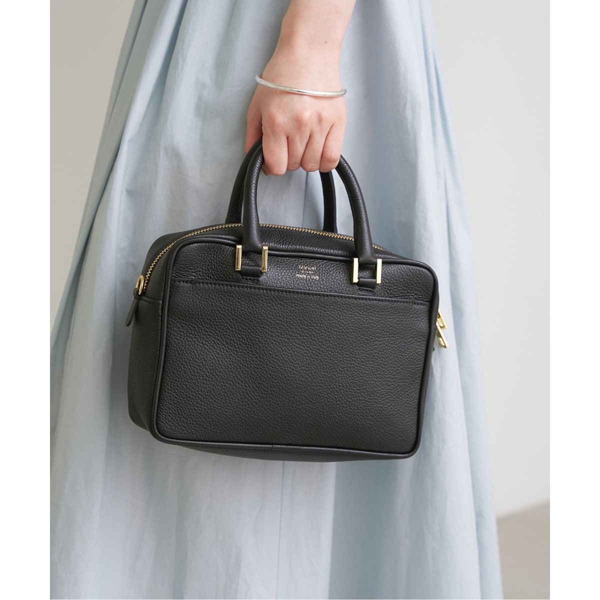 【Elleme （エレメ）】Madeleine グリーン バッグ Madeleine Calf Leather Green - Leather Handbags for Women