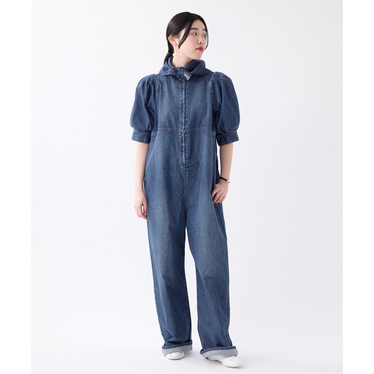 upper hights/アッパーハイツ THE M パフスリーブオールインワン IENA｜upper hights/アッパーハイツ THE M パフスリーブ