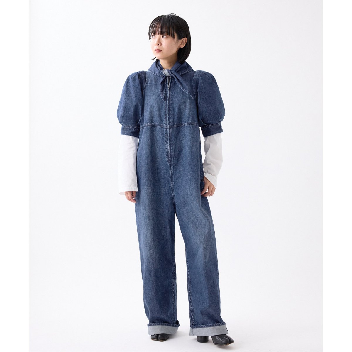 upper hights/アッパーハイツ THE M パフスリーブオールインワン