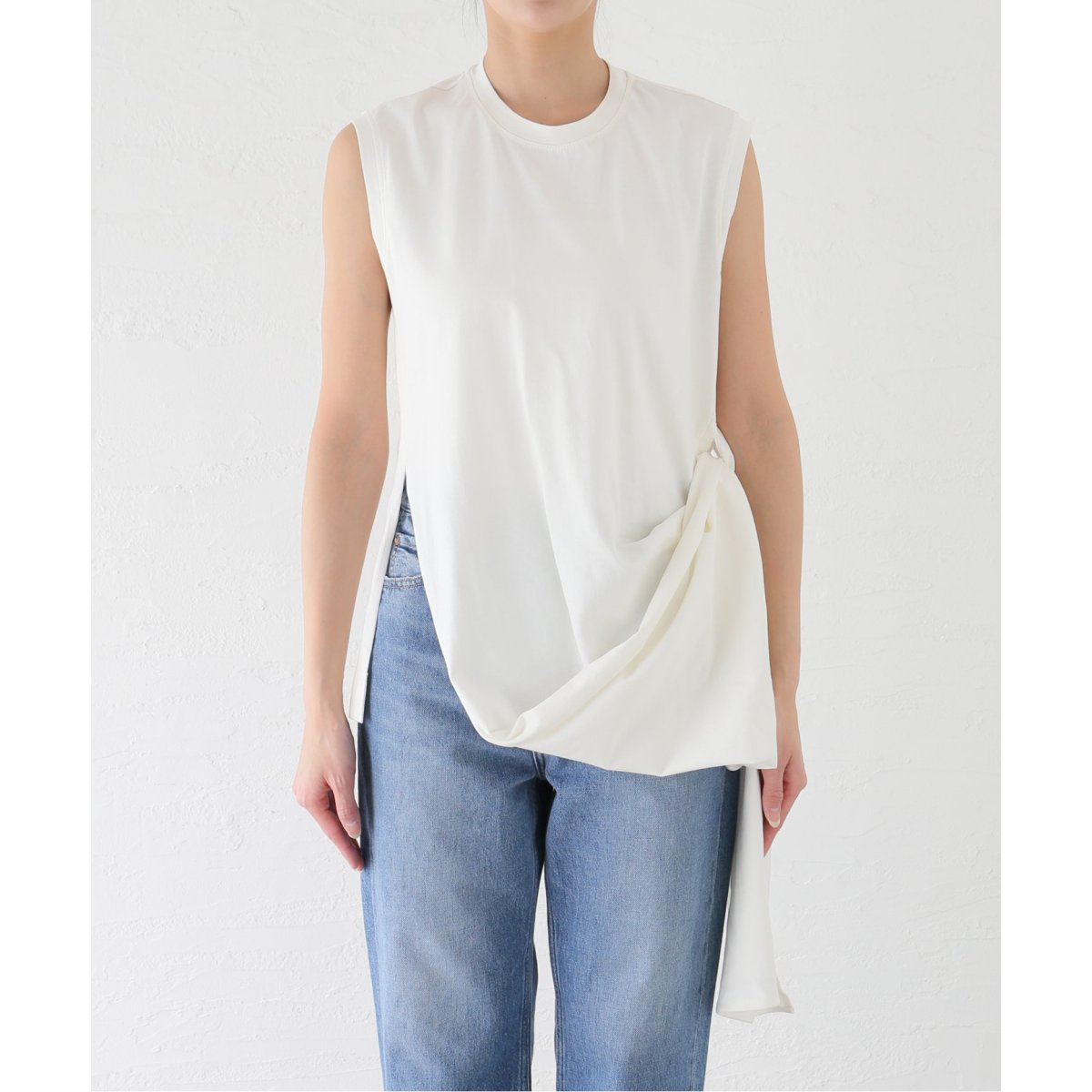 LITKOVSKA/リトコフスカ WAIST TWISTED COTTON Tshirts Tシャツ 